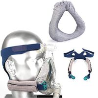 Kontact Full Face CPAP Mask Liners and Headgear Strap Covers Washable Soft Sleep Mask Protector System Prevents Pressure Lines and Air Leaks for a Comfortable Nights Sleep