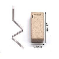 Stainless steel folding pipette, portable folding pipette, 304 reusable environmentally friendly pipette