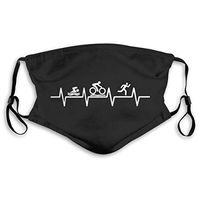 Face Mask Violin Notes Rose Beauty Music Personalized Cycling Half Face Earloop Nose Mask For Women