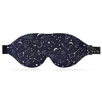 ALASKA BEAR Memory Foam Sleep Mask with 3D Molded Cups, a Contour Pillow for Your Eyes(Starry Night)