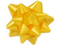 Daffodil Medium Star Gift Bows (48 Pack ) 3-1/2"