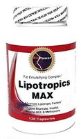 Lipotropics Max # Energy Lipotropics Fat Burner with Choline Bitartrate, InositolBetaine HCL, Methionone, Gymnema SylvestrisGuarana, L-Carnitine, Chromium Polynicotinate 120cap