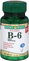 Nature's Bounty Vitamin B-6 100 mg Tablets 100 Tablets (Pack of 9)