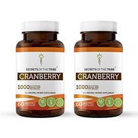 Cranberry 60 Capsules(2 pcs.), 1000 mg, Organic Cranberry (Vaccinium Macrocarpon) Dried Berry (2x60 Capsules)