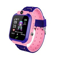 Lesgos Q12 Kids Smart Watch Phone for Children Student Boys Girls Smartwatch Waterproof IP6 1.44 Inch Touch Glass Sport Wrist with Position Tracker Dialer Alarm Games