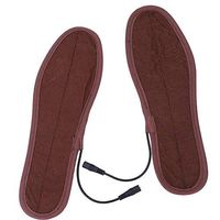 Heated Insoles Electric Shoe Pads,Winter Foot Warmers Shoes Boot Heater Keeping Washable Reusable for Men and Women - Dark Brown (37-38(Length 24cm/9.4in))(Dark Brown)