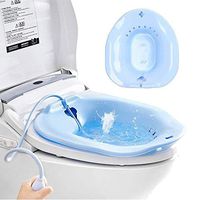 Bonaweite Portable Bidet Sitz, Bath Tub Nursing Cleansing Basin Kit with Flusher on Toilet for Women Pregnancy Postpartum Postoperative Care