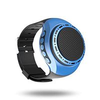 Bluetooth Speaker Watch Portable Wearable Mini Sport Wireless Bluetooth 4.0 Stereo Subwoofer with Any Smarter Phone (Blue)