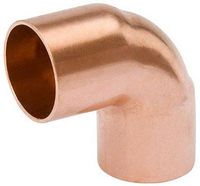 W 61647 Pipe Fitting, Elbow, 90 Degree, Wrot Copper, 1-In. - Quantity 10