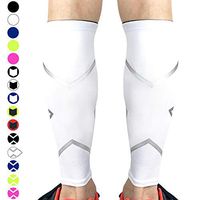 Beister 1 Pair Calf Compression Sleeves for Women & Men, Footless Shin Splint Leg Support Socks for Pain Relief, Recovery, Running, Travel, Cycling Nurse, Medium