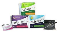 40 pads Winalite Sanitary Napkin Day over Night Pantiliner WinIon Anion Pad mix by Winalite Winion