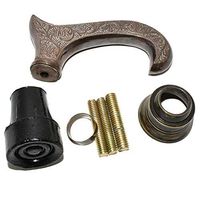 Eve.Store Antique Victorian Designer Handle Wooden Vintage Style Walking Stick Cane