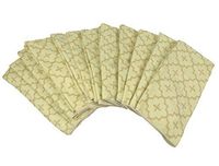 DII Bulk Pack Microfiber Cleaning Towels, 16 by 24-Inch, Cream Lattice, Set of 12