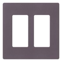 Lutron Claro 2 Gang Decorator Wallplate, SC-2-PL, Plum