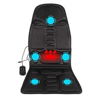 ZBTH Car Massage Cushion, Vibrating Massager Seat, Back Neck Lumbar Full Body Massaging Chair Heated Electric Mat, for Home, Car, Office