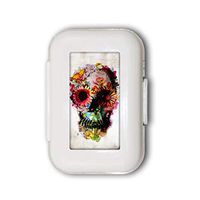 Skull Pill Box,Pill Organizer Case for Purse Daily/Weekly Unique Design and Large Compartments Medicine Case, Pill Box for Pocket or Purse