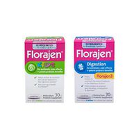 Florajen Kids + Florajen3 Digestion | Refrigerated Probiotics | 60 Capsules