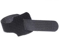 6" Black Hook and Loop Cable Ties - (pack of 10)
