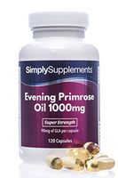Super Strength Evening Primrose Oil 1000mg | 120 Capsules | 100% Money Back Guarantee | Manufactured in The UK