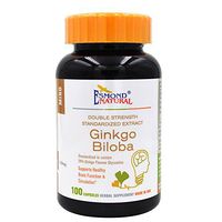 (5 Count, 25% Off) Esmond Natural: Ginkgo Biloba (Double Strength, Supports Healthy Brain Function & Circulation), Made in USA, FDA Facility, GMP, Natural Products Assn Certified-120mg, 100 Capsules