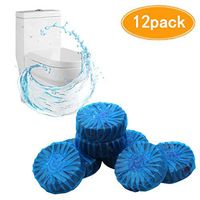 KISSBUTY 12 Pieces Blue Automatic Disposable Bathroom Cleaners Toilet Cleaning Clean Toilet Bowl Cleaner