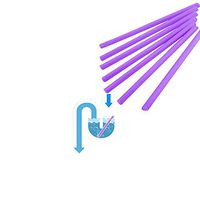 AOCKS Magic Clean Sticks 24pcs/Set Keeps Drains &Pipes Clear Professional Tool and Odor Free As Seen On TV (Purple)