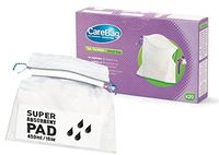 Cleanis Carebag Medical Grade Vomit Bag with Super Absorbent Pad and Holder, 12 Count