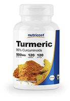 Nutricost Turmeric Curcumin with BioPerine (95% Curcuminoids) 120 Capsules, 500mg Per Cap, Gluten Free, Non-GMO