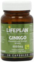 Lifeplan Products Ltd Lifeplan Ginkgo 6000Mg 30 tablets