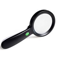 20 Times Hand Hold Magnifying 20X Glass Magnifier with led Lights high-Definition Glass high-Power Optical Large Lens Reading Magnifying for The Elderly