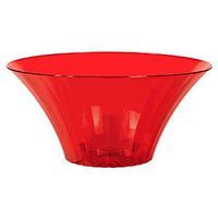 Red Flared Bowl, Large, Party Favor