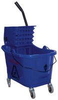 Mop Bucket and Wringer, 8-3/4 gal, Blue