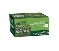 Seventh Generation Drawstring Tall Kitchen Bags, 13 Gallon 2-ply(pack of 2) 20.0 ea