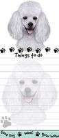"Poodle Magnetic List Pads" Uniquely Shaped Sticky Notepad Measures 8.5 by 3.5 Inches