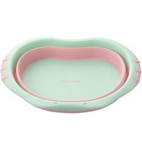 Creation Core Collapsible&Portable Baby Kids Space-Saving Wash Basin Tub for Travel(Green)