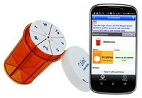 Jini Pill Magic 7 Smart Weekly Pill Organizer- Instantly Set Pill Reminder, Record Pill Taken & Location by Just Tapping The Logo with Your Phone