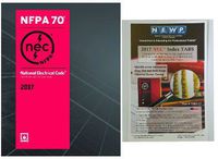 NFPA 70 2017 : National Electrical Code (NEC) Paperback (Softbound) and Index Tabs, by NFPA, 2017 Edition, Set