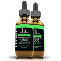 (2 Pack) Hemp Oil for Pain & Anxiety Relief - 2500mg - 5000mg Total - Organic Hemp Oil - May Help with Pain, Sleep, Mood, Stress and More - Hemp Extract - Rich in Omega 3,6,9 (Peppermint)