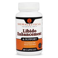 Libido Enhancement & Support - Horny Goat Weed Extract (1000mg Epimedium w/ 10mg Icariin) Maca Root - Premium Sexual Nutrition - Natural Male & Female Performance Enhancer - 60 Muira Puama Capsules