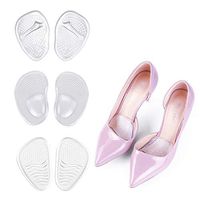 Metatarsal Pad, Ball of Foot Cushions, High Heel Cushion Insert for Women Foot Pain Relief, Anti-Slip Soft Forefoot Shoe Insole, One Size fits All, Pack of 3