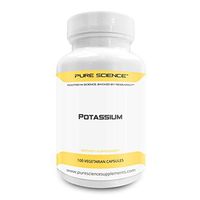 Pure Science Potassium Gluconate 595mg with 5mg BioPerine (Natural Bioavailability Enhancer for better absorption) – Regulates Blood Pressure, Supports Bone & Muscle Maintenance – 100 Vegetarian Caps 