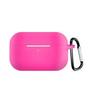 for New AirPods Pro Case (Front LED Visible), JKRED Premium Silicone Protective Skin Shock-Proof Case Cover for Apple AirPods Pro 2019 Wireless Charging Box (Hot Pink)