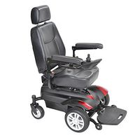 Drive Medical Model-TITAN22CS Titan Transportable Front Wheel Power Wheelchair, Full Back Captain's Seat, 22" x 20" & Free OPC™ Wheelchair Medical Utility Bag