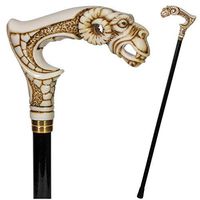 Ram Walking Cane Stick Designers Art accessorue for Men Women Ladies Gentleman Wooden Shaft 36 inches