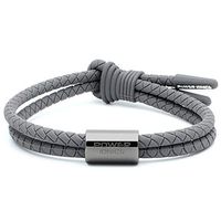 Power Ionics Weave Ion Bracelet Waterproof Band Mens Power Germanium Sports Fashion Health Bracelet for Women (Gray/GunGray Bead)