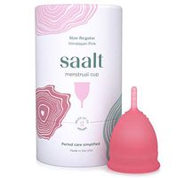 Saalt Menstrual Cup - Premium Design - Most Comfortable Period Cup - #1 Active Cup - Wear for 12 Hours - Soft, Flexible, Reusable Medical-Grade Silicone - Made in USA
