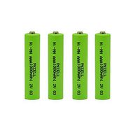 AAA 1.2V Ni-MH Rechargeable Battery 1000mAh Button Top Battery for Solar Lighting 4Pcs