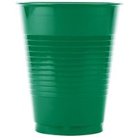 Creative Converting 28112081 16 oz. Emerald Green Solid Plastic Cup - 240/Case