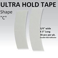 Ultra Hold Adhesive Support Tape Contour Shape C 36PCS by Walker Tape