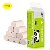 10PCS Natural Wood Pulp Toilet Paper Bath Tissues Paper Towels Tissue Silky & Smooth Soft Professional Series Premium 4-Ply Toilet Paper